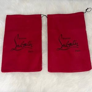 🔺Red Christian Louboutin duster bags🔺